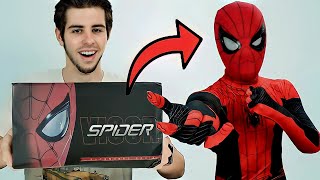 Working SpiderMan Mask  Unboxing and First Impressions [upl. by Hareehat]