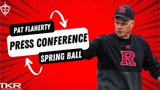 Pat Flaherty talks Spring Practice 2024  Rutgers Scarlet Knights Football [upl. by Leal]