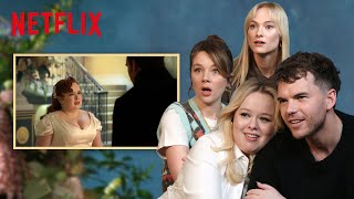 The Bridgerton Cast Reacts to Season 3 Part 2 Scenes  Netflix [upl. by Urba]