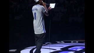 TheTrophyLifeNet Exclusive Fabolous Introduces Brooklyn Nets Starting Lineup at Barclays Center [upl. by Japha100]