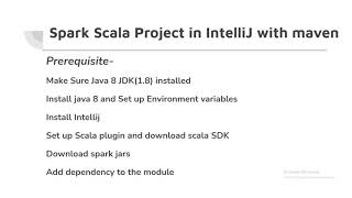 Set Up Spark Scala Project from scratch using maven [upl. by Aminta]