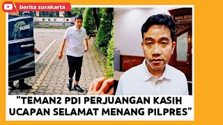 Pasca Menang Pilpres WAPRES GIBRAN Ngantor PERDANA Balik Jd WALI KOTA SOLO Dpt Selamat Teman2 PDIP [upl. by Song]