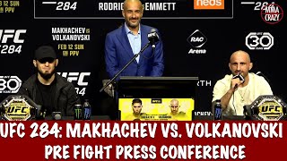 Full UFC 284 Makhachev vs Volkanovski Pre Fight Press Conference [upl. by Ynnus]