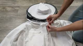 I Cant Zip My Bee Veil Back On How to Reattach Your Bee Veil to Your Jacket [upl. by Sergei]