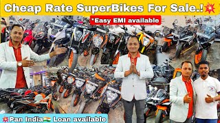 CHEAP RATE BEST SECOND HAND BIKES FOR SALE IN BANGALORE  SUPERBIKES FOR SALE  WITH LOAN OPTION💥 [upl. by Dolly840]