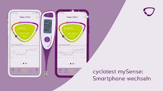 Smartphone wechseln mit cyclotest mySense cyclotestmysense cyclotest smartphone zyklus nfp [upl. by Arlan]