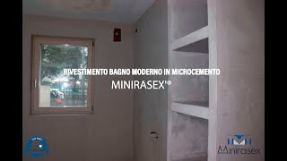 Rivestimento Bagno Moderno in Microcemento MINIRASEX® [upl. by Kcirddot]