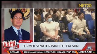 PING LACSON on Confidential Funds and Political Ceasefire Interview on NET25 [upl. by Niwrehs]