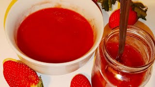 recette du coulis de fraise avec cuisson [upl. by Nilknarf899]