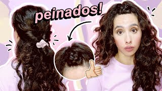 PEINADOS PARA CABELLO RIZADO Y ONDULADO 😎 [upl. by O'Doneven]