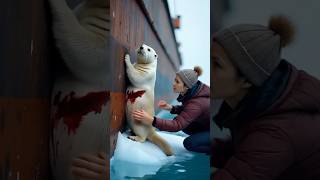 A touching story about an injured little otter asking for help from the sailors on the boatanimals [upl. by Westerfield619]