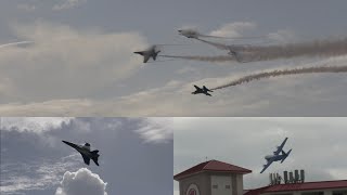 Blue Angels Circle And Arrival Pensacola Beach 2024 [upl. by Stover]