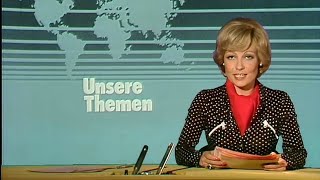 ARD Tagesschau Dagmar Berghoff – eine ihrer ersten Sendungen 18061976 [upl. by Litch]