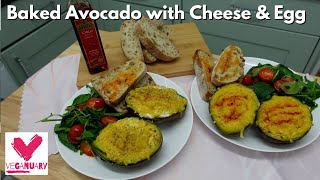 Veganuary Baked Avocado With Sinless Egg amp Cheese Baked Avocado With Bacon amp Cheese  Dairy Free [upl. by Aonehc]