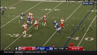 Patrick Mahomes Throws a Costly Pick on 4th Down Bills End Chiefs’ Undefeated Streak 🔥 [upl. by Semela]