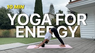 10minute Yoga for ENERGY⚡ [upl. by Wiencke]