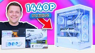 Ultimate 1440p Gaming PC Build 2024 👑 All White Build ft Ryzen 7800X3D amp 4070 Ti SUPER [upl. by Lipkin852]