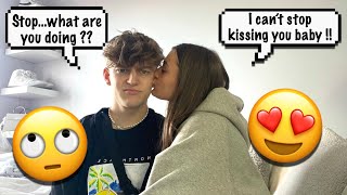 CRYING and PASSING OUT into my BOYFRIENDS arms PRANK CUTE REACTION [upl. by Dahlstrom210]