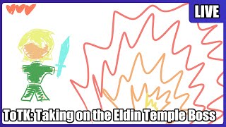 Tears of the Kingdom Taking on the Eldin Temple Boss [upl. by Lindeberg]