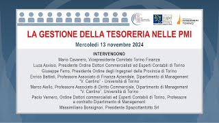 La gestione della tesoreria nelle PMI [upl. by Eiuol287]