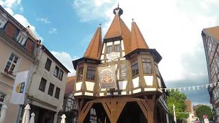 ✅ Michelstadt Bienenmarkt 2019 Eröffnung Umzug [upl. by Ellehsat]