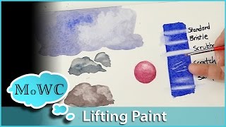 Lifting and Removing Watercolor Pigment – Tips and Techniques [upl. by Sida755]