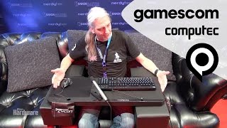 Couchmaster Cycon von Nerdytec  Gamescom 2016 [upl. by Rratsal]