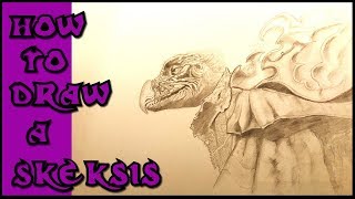 HOW TO DRAW SKEKSIS CHAMBERLAIN THE DARK CRYSTAL [upl. by Newberry]