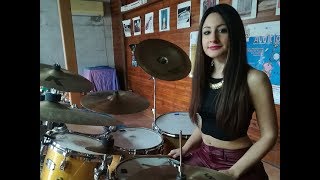 DIRE STRAITS  MONEY FOR NOTHING  DRUM COVER by CHIARA COTUGNO [upl. by Naitsirc78]