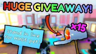 🔴LIVE🔴x15 HUGE PET GIVEAWAY  Pet Simulator 99🤑 [upl. by Giannini]