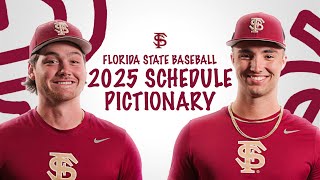 FSU Baseball Schedule Release  Pictionary Edition [upl. by Sternlight]