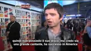 Noel Gallagher interview red carpet Brit Awards 2012 SKY NEWS [upl. by Chun309]