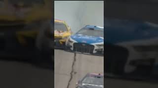 2022 Brad Keselowski and Kyle Busch Darlington Hard Crash shorts crash nascar racing viralvideo [upl. by Harraf]