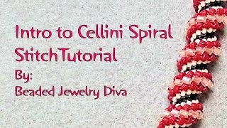 Intro to the Cellini Spiral Stitch  Cellini Spiral Tutorial [upl. by Nedrob301]