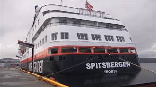 MS Spitsbergen Hurtigruten ship in Kirkenes Norway [upl. by Eikcid]