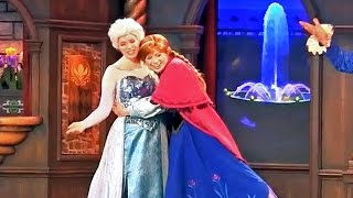 FULL New Frozen stage show in Fantasy Faire with Anna Elsa at Disneyland [upl. by Oirasan]