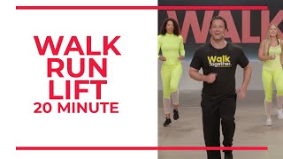 Walk Run Lift  20 Minute Workout [upl. by Aicenev]