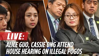 LIVESTREAM Alice Guo Cassie Ong attend Congress quad comm hearing on illegal POGOs  ABSCBN News [upl. by Riba]