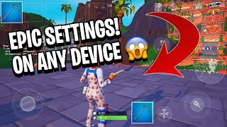 HOW TO GET EPIC GRAPHICS ON ANY DEVICE 😱 FORTNITE MOBILE [upl. by Demona546]