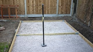 How to make a concrete shed base [upl. by Dremann851]