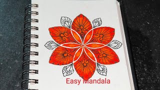 Color Mandala Art For Beginners  EasyMandala59 [upl. by Zetnahs108]