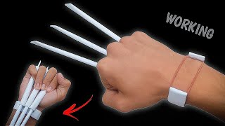 How to Make Paper Claws  Wolverine Paper Claws [upl. by Raveaux]