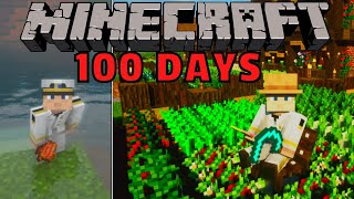 I Survived 100 Days as the ULTIMATE FARMER  PAMS HARVESTCRAFT in Minecraft Hardcore [upl. by Teerell678]