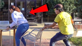 Ultimate Chair Pulling Pranks Compilation Funny Public Pranks RebelTV 2021PART 19😂🔥😹 [upl. by Mackler261]