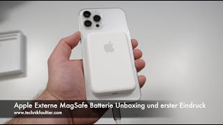 Apple Externe MagSafe Batterie Unboxing und erster Eindruck [upl. by Alric]