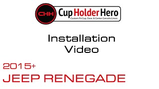 CupHolderHero for 2015 Jeep Renegade  Install Instructions [upl. by Ahserak]