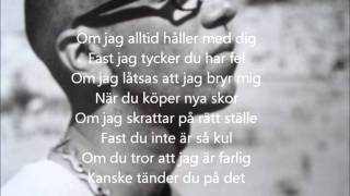 Eric Amarillo  Om sanningen ska fram Lyrics [upl. by Kamila]