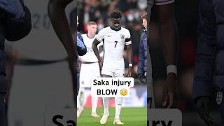 Bukayo Saka leaves Arsenal amp England fans worried after hobbling off against Grecce🤕 england [upl. by Manny610]