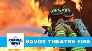 The Savoy Theatre Fire Westminster  Thames News Archive Footage [upl. by Feodore]