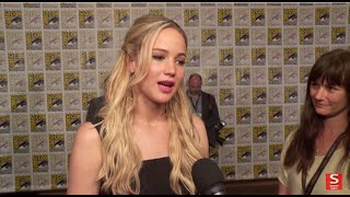 The Hunger Games Mockingjay Part 2 Cast Comic Con 2015 Interviews  ScreenSlam [upl. by Atteiram]